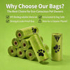 Eco-Friendly Dog Poop Bags Leak-Proof Extra Thick EPI Material Unscented Pet Waste Bags for Dog Walking Outdoor