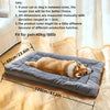 Oversized Plush Dog Cat Bed ,Sofa Crate Pad, Ultra Soft Polyester Pet Mat for All Size Cats Dogs, Adorable Rectangle Couch