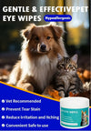 100 Pieces Pet Eye Area Remove Tear Stains Stain Clean Wet Wipes Cats and Dogs General No Irritation Pet Clean Supplies