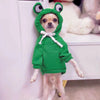Fruit Print Dog Hoodie Fleece Coat for Pets Winter Apparel