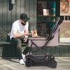Dog Stroller- Pet Stroller for Medium Size Dogs with Poop Bags- Reversible Handlebar- Tethers- Storage Basket and Pouch-Pet Strollers
