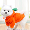 Fruit Print Dog Hoodie Fleece Coat for Pets Winter Apparel