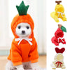 Fruit Print Dog Hoodie Fleece Coat for Pets Winter Apparel