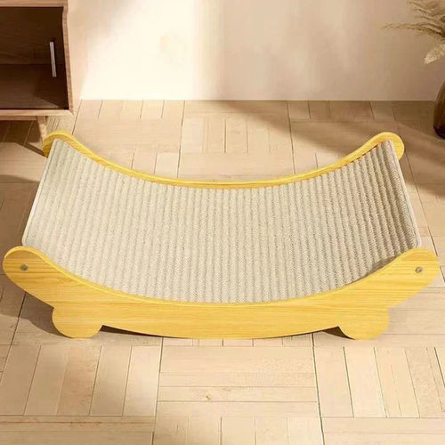 Wooden Cat Scratching Pad & Bed – Detachable Scratch Board