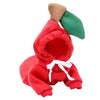Fruit Print Dog Hoodie Fleece Coat for Pets Winter Apparel