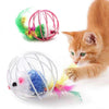Interactive Mouse Cage Cat Toy – Colorful Chase Toy for Cats