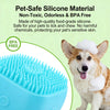 2-In-1 Pet Bath & Massage Brush With Shampoo Storage Silicone Dog Cat Grooming Tool For Puppy Kitten Sensitive Skin